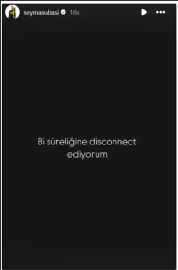 Şeyma Subaşı Instagram’ı Neden Kararttı “Beni Ada Çağırdı”