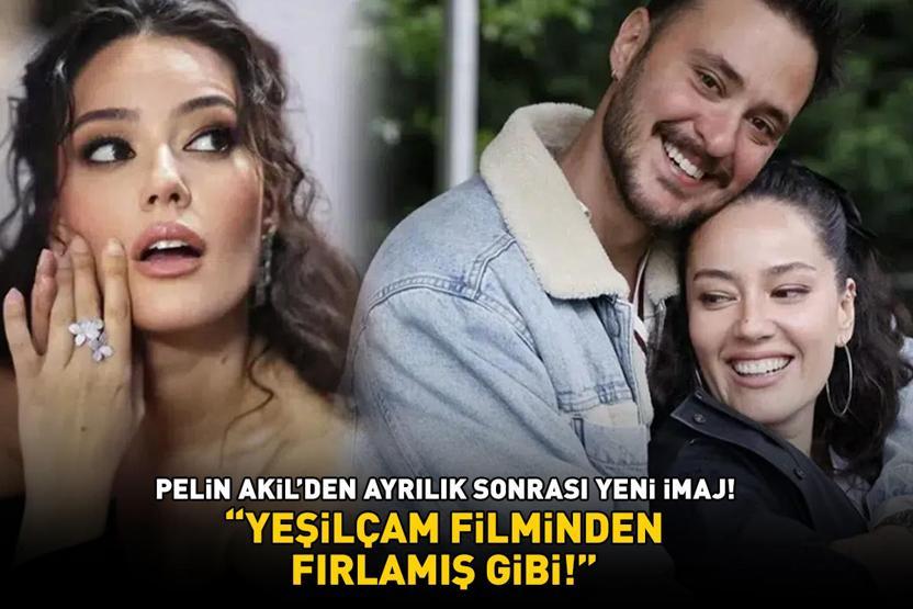 Anıl Altandan ayrılan Pelin Akilden yeni imaj Gören aynı şeyi söyledi: YEŞİLÇAM FİLMİNDEN FIRLAMIŞ GİBİ