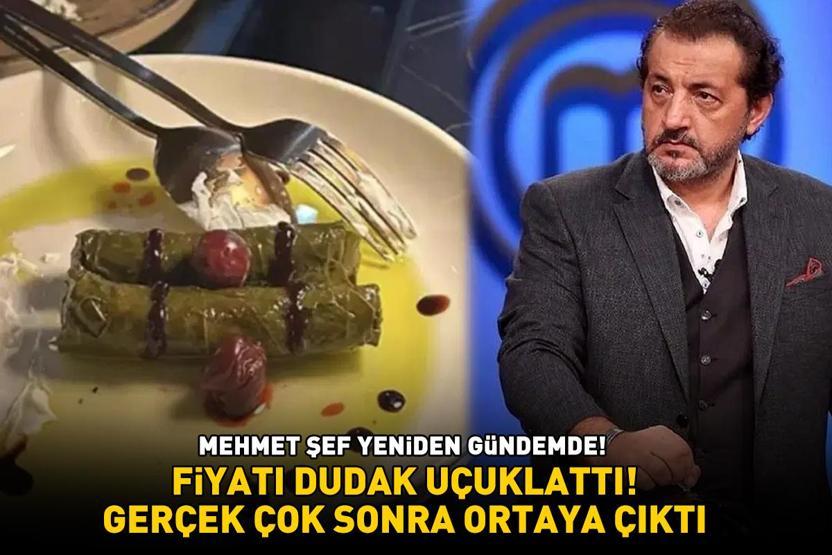 MasterChef Mehmet Yalçınkayanın restoranındaki yaprak sarma fiyatı dudak uçuklattı GERÇEK SONRA ORTAYA ÇIKTI