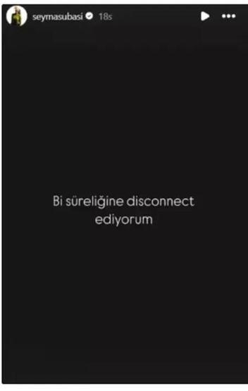 SADECE 5 GÜN DAYANABİLDİ Şeyma Subaşının sosyal medya detoksu kısa sürdü
