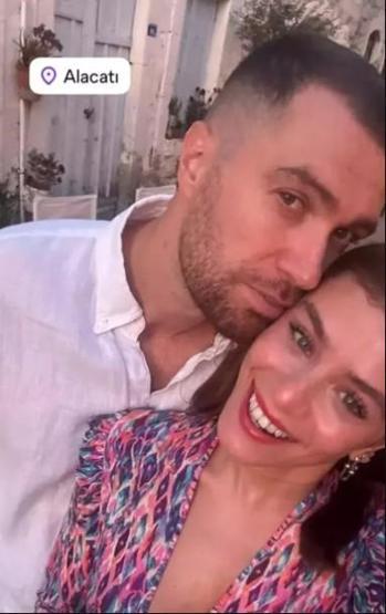 Alaçatıda Aşk Rüzgarı İlayda Alişan ve Oğulcan Engin’den Romantik Paylaşım