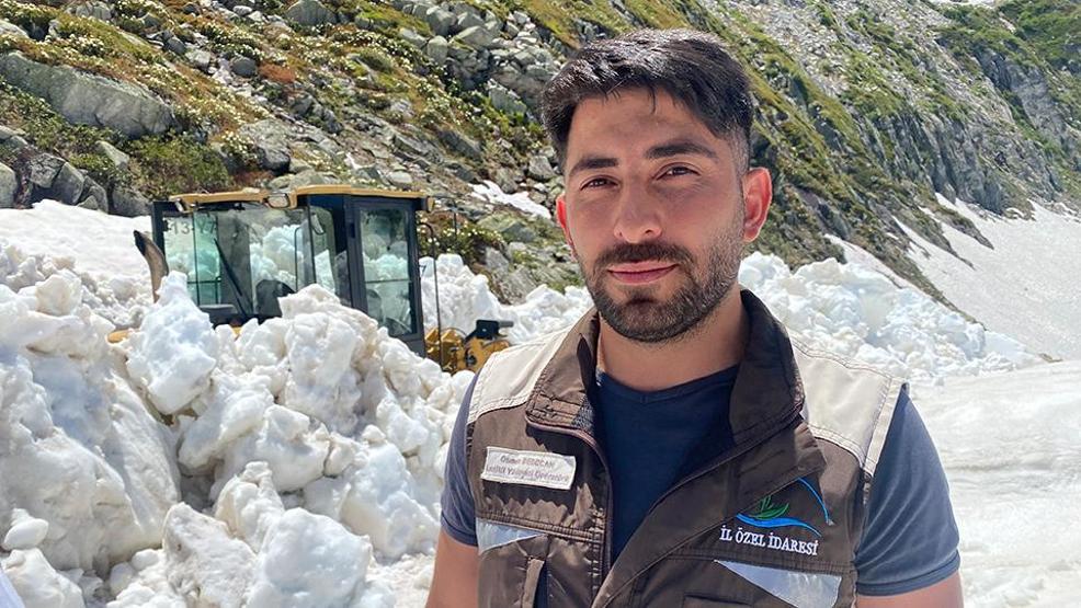 Rizede yol açma savaşı: Haziranda Karadenizde kar engeli