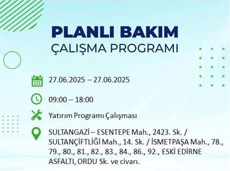 İSTANBUL’UN 19 İLÇESİNDE ELEKTRİK KESİNTİSİ: İstanbulda Elektrikler Ne Zaman Gelecek BEDAŞ’tan 27 Haziran Uyarısı
