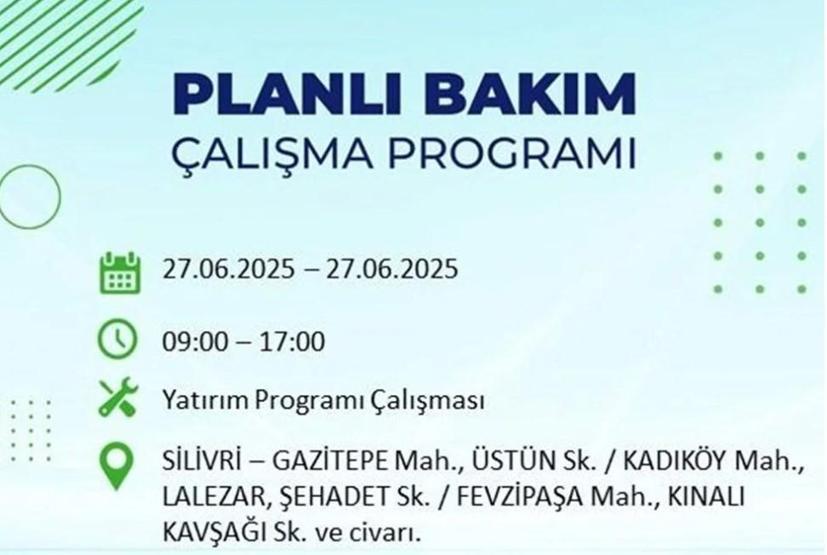İSTANBUL’UN 19 İLÇESİNDE ELEKTRİK KESİNTİSİ: İstanbulda Elektrikler Ne Zaman Gelecek BEDAŞ’tan 27 Haziran Uyarısı