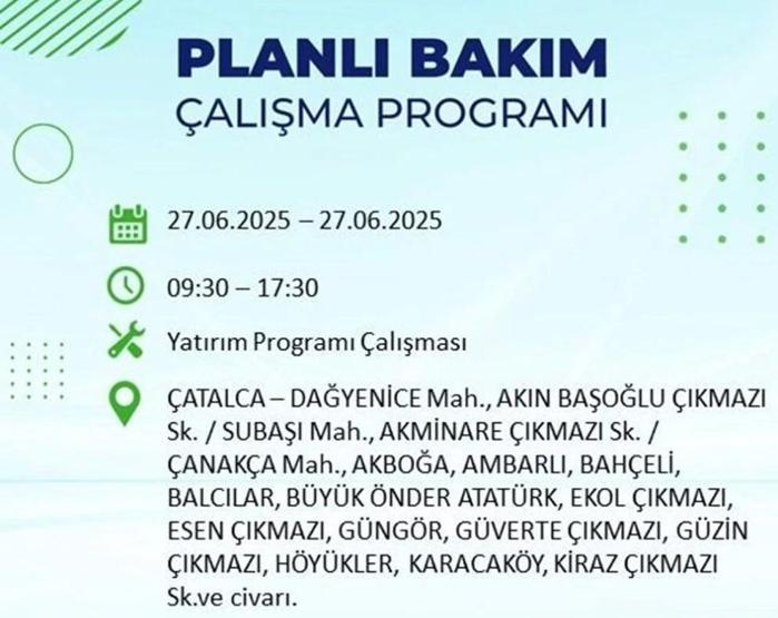 İSTANBUL’UN 19 İLÇESİNDE ELEKTRİK KESİNTİSİ: İstanbulda Elektrikler Ne Zaman Gelecek BEDAŞ’tan 27 Haziran Uyarısı