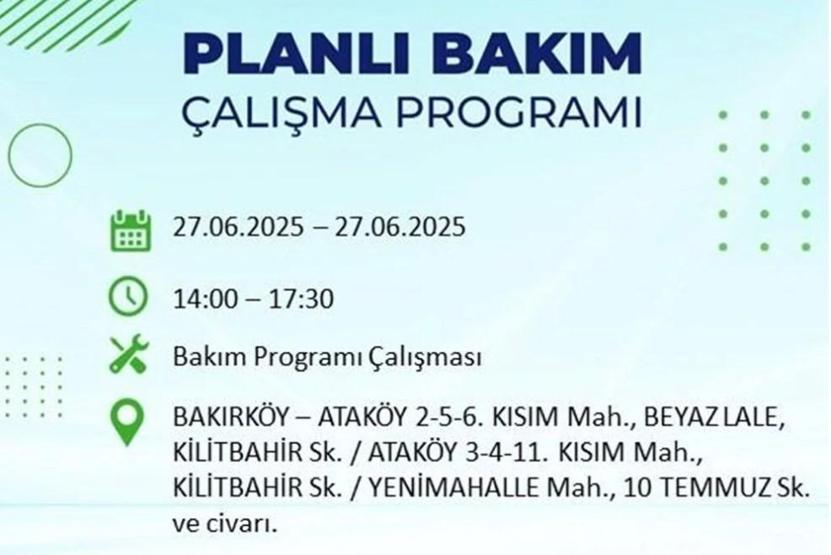İSTANBUL’UN 19 İLÇESİNDE ELEKTRİK KESİNTİSİ: İstanbulda Elektrikler Ne Zaman Gelecek BEDAŞ’tan 27 Haziran Uyarısı