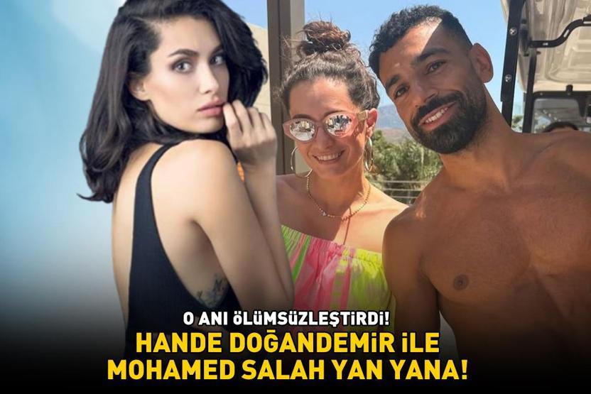 Güneşi Beklerkenin Zeynepiydi Hande Doğandemir ve Mohamed Salah yan yana