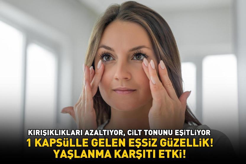 YAŞLANMA KARŞITI ETKİ Kırışıklıkları ütü gibi açıyor, cilt tonunu eşitliyor 1 kapsülle gelen eşsiz güzellik