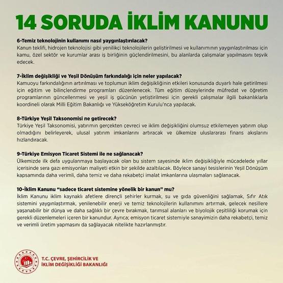 İKLİM KANUNU MADDELERİ: İklim değişikliği kanunu teklifi nedir İklim yasası TBMMde kabul edildi