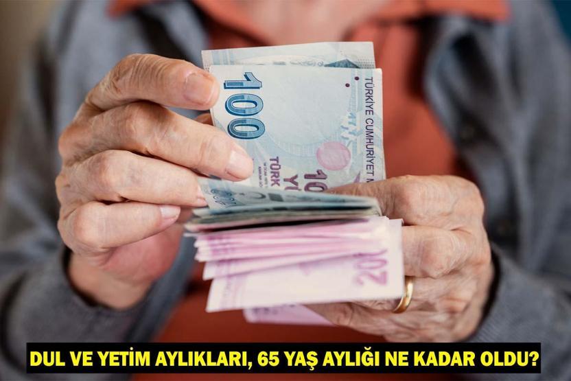 DUL VE YETİM AYLIKLARI, 65 YAŞ AYLIĞI NE KADAR OLDU 2025 Temmuz ayı zamlı dul yetim maaşı, yaşlılık maaşı hesaplama