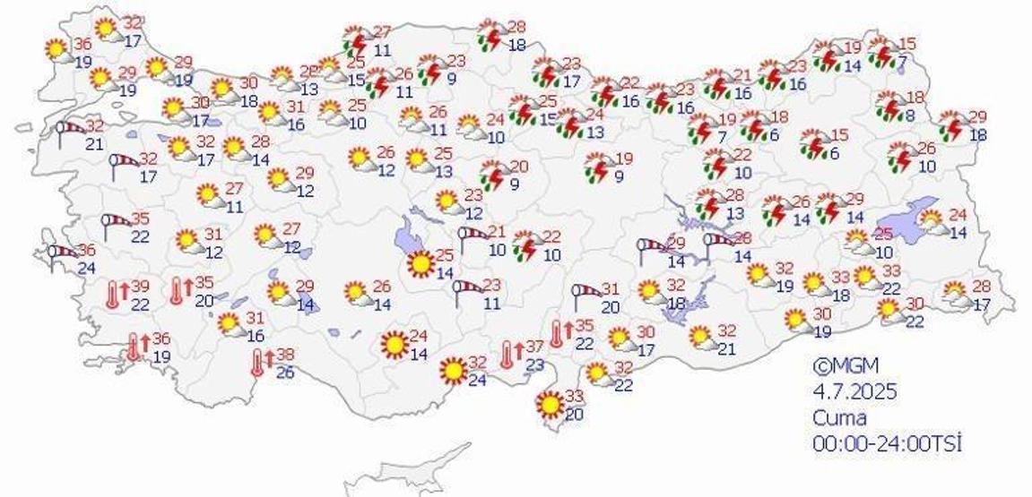 Dikkat 22 ile çok kuvvetli sağanak geliyor: Meteoroloji alarm verdi