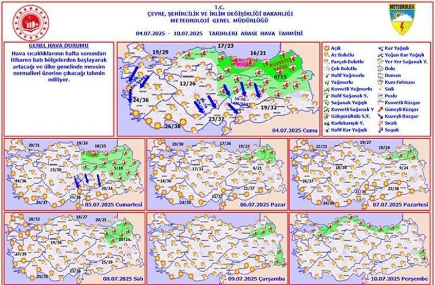 Dikkat 22 ile çok kuvvetli sağanak geliyor: Meteoroloji alarm verdi