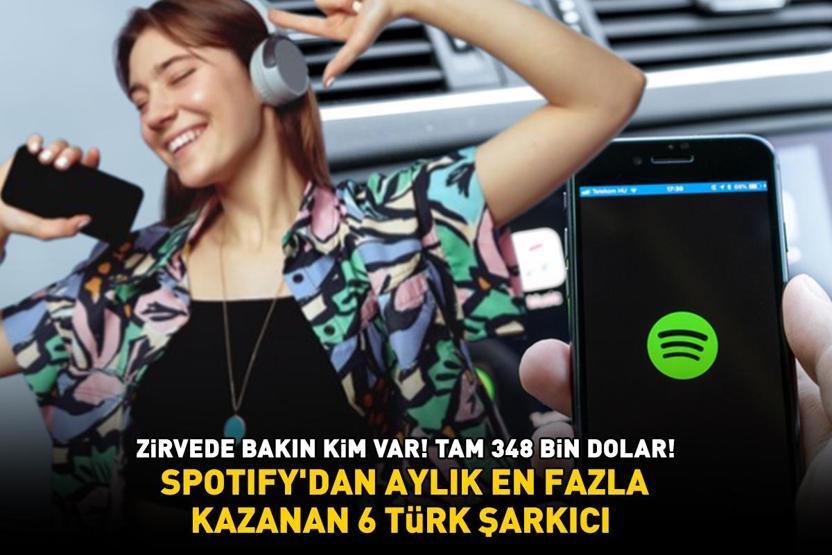 SPOTIFYDAN AYLIK EN FAZLA KAZANAN 6 TÜRK ŞARKICI Zirvede bakın kim var