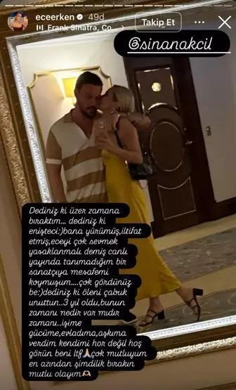 Sinan Akçıl ile Ece Erken aşka geldi Enişteci yorumlarına sert tepki