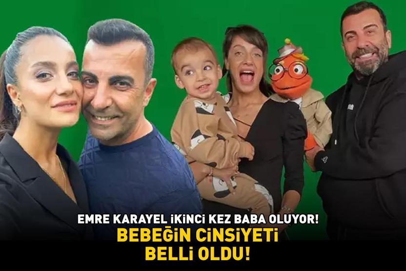 Emre Karayel ikinci kez baba oluyor Bebeğin cinsiyeti belli oldu
