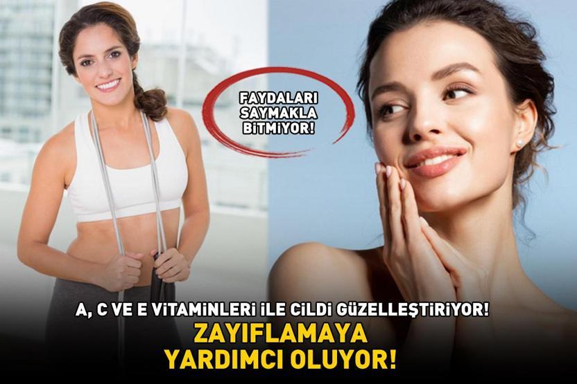 YAZ AYLARININ VAZGEÇİLMEZİ A, C ve E vitaminleri ile cildi güzelleştirip saç sağlığını destekliyor Zayıflamaya yardımcı oluyor