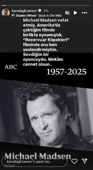 Living and Dying filminde birlikte oynamışlardı Tamer Karadağlıdan Michael Madsena veda: MEKANI CENNET OLSUN