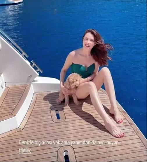 Nefise Karatay’ın Tekne Pozları Sanal Medyayı Salladı