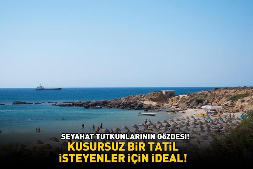 SEYAHAT TUTKUNLARININ GÖZDESİ Altın sarısı kumu, turkuaz renkteki berrak deniziyle tatilcileri büyülüyor