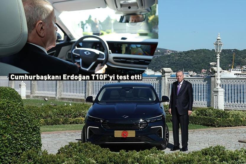 Cumhurbaşkanı Erdoğan, direksiyon başına geçti Toggun yeni modeli T10Fyi test etti