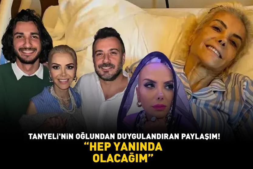 Tanyelinin büyük oğlu Taylan, kardeşi Teomanın doğum gününü annesinin fotoğrafıyla kutladı: HEP YANINDA OLACAĞIM