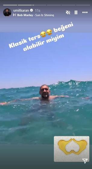 Eski futbolcu Ümit Karandan tatil paylaşımları DENİZİN KEYFİNİ ÇIKARDI