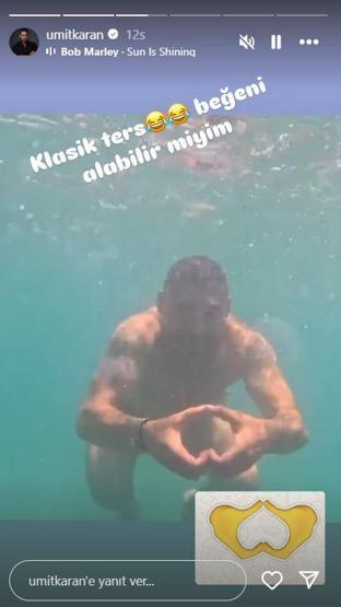 Eski futbolcu Ümit Karandan tatil paylaşımları DENİZİN KEYFİNİ ÇIKARDI