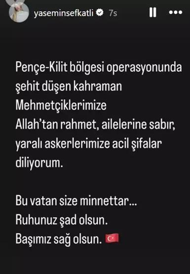 Ünlü İsimlerden Şehitlerimiz İçin Taziye Mesajları