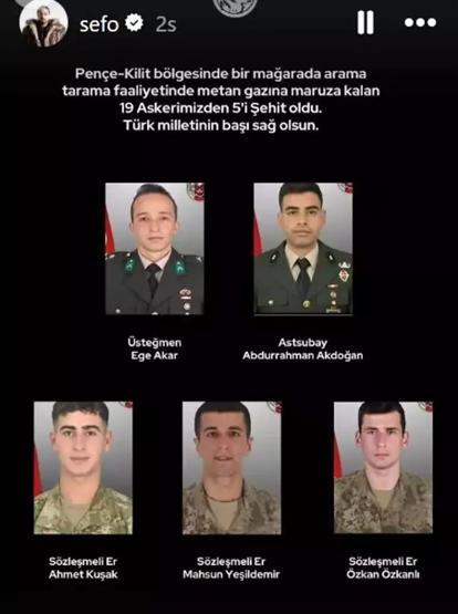 Ünlü İsimlerden Şehitlerimiz İçin Taziye Mesajları