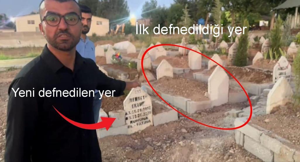 Mezarlık ziyaretine giden aile şoka uğradı Gece yarısı cenazeyi başka yere taşımışlar