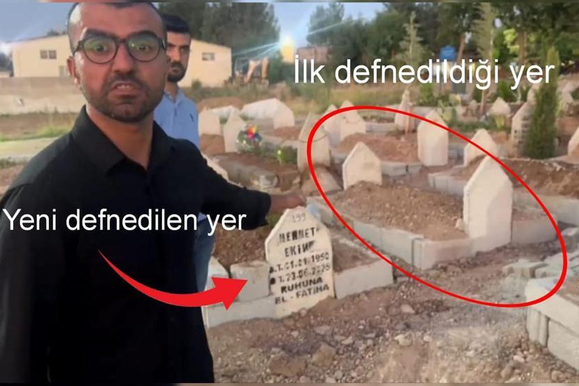 Mezarlık ziyaretine giden aile şoka uğradı Gece yarısı cenazeyi başka yere taşımışlar