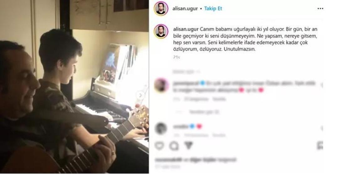 Özkan Uğurun Oğlundan Duygusal Paylaşım: Nereye Gitsem Sen Varsın