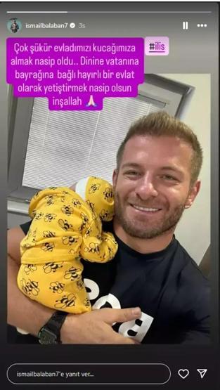 İlk paylaşım Survivor İsmail Balaban baba oldu: Çok şükür evladımıza kavuştuk