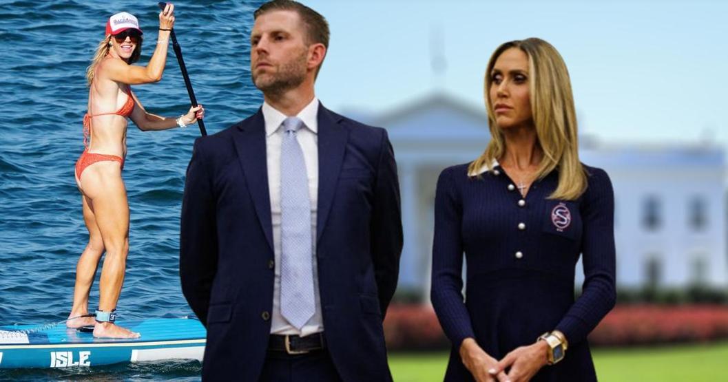 ABD Başkanı Trump’ın gelini kürek sörfü yaptı Ada tatilinde Gizli Servis ajanları