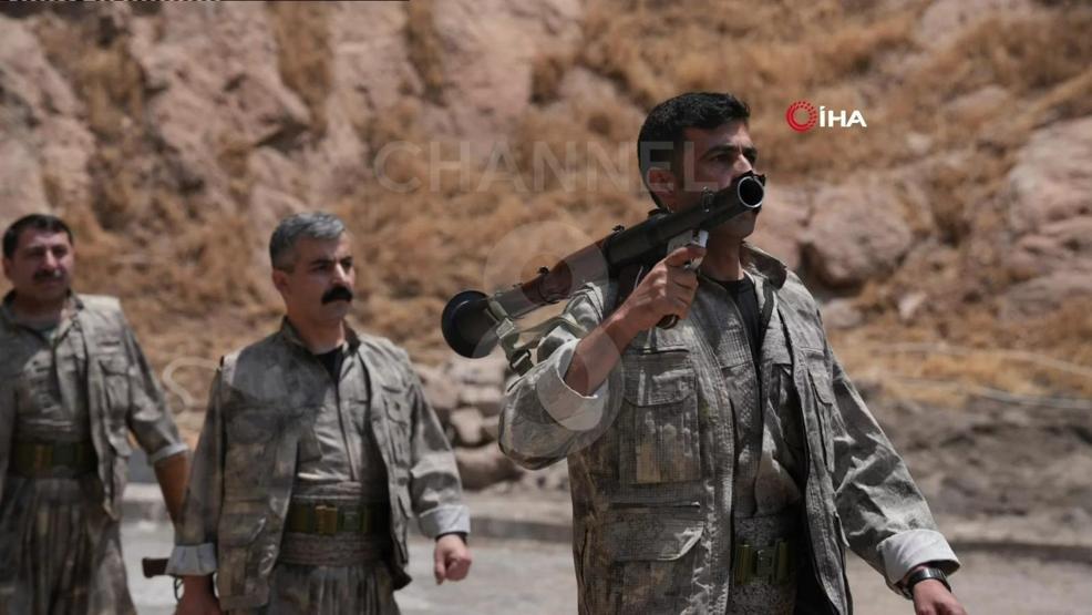 İşte kare kare o an: PKK silahları böyle yaktı