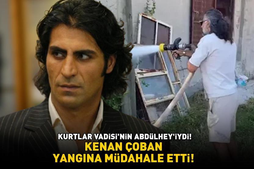 Kurtlar Vadisinin Abdülheyiydi Kenan Çoban, Çanakkalede çıkan yangına müdahale etti