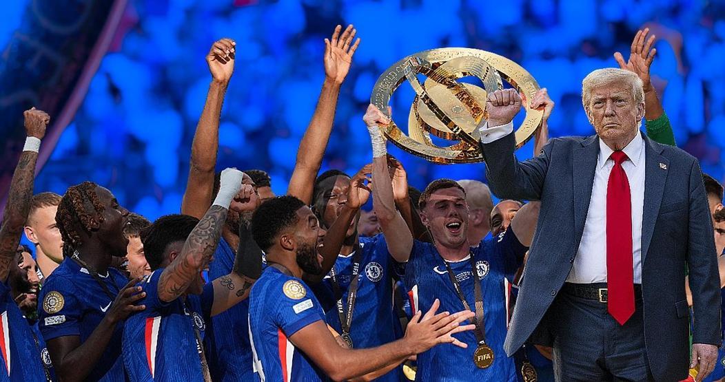 Konferans Ligi şampiyonu Chelsea, Şampiyonlar Ligini kazanan PSGyi devirdi Madalyaları Trump taktı...