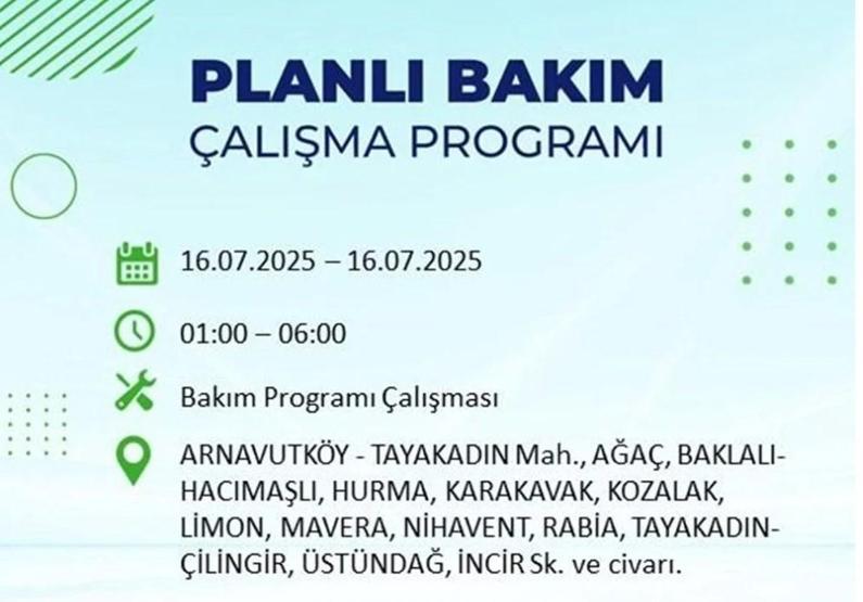 İSTANBUL’DA ELEKTRİKLER NE ZAMAN GELECEK İstanbul’da 21 İlçede Elektrik Kesintisi 16 Temmuz 2025