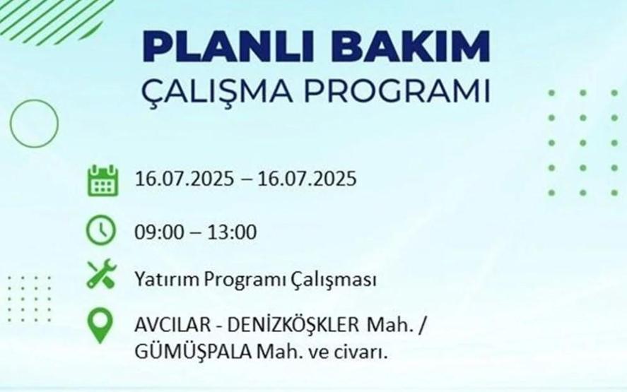 İSTANBUL’DA ELEKTRİKLER NE ZAMAN GELECEK İstanbul’da 21 İlçede Elektrik Kesintisi 16 Temmuz 2025