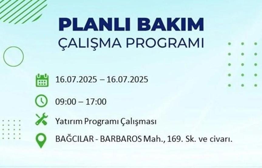 İSTANBUL’DA ELEKTRİKLER NE ZAMAN GELECEK İstanbul’da 21 İlçede Elektrik Kesintisi 16 Temmuz 2025