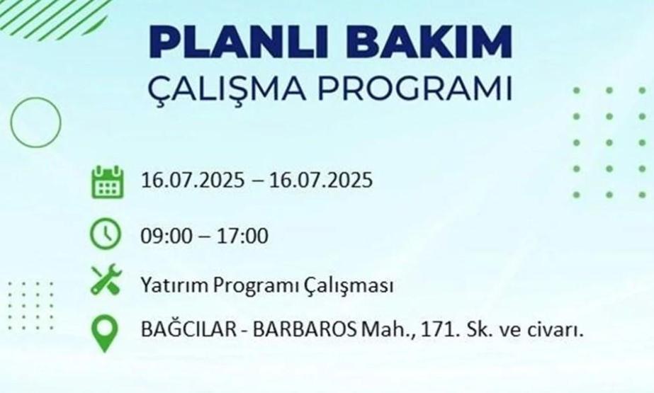 İSTANBUL’DA ELEKTRİKLER NE ZAMAN GELECEK İstanbul’da 21 İlçede Elektrik Kesintisi 16 Temmuz 2025