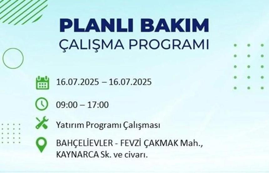 İSTANBUL’DA ELEKTRİKLER NE ZAMAN GELECEK İstanbul’da 21 İlçede Elektrik Kesintisi 16 Temmuz 2025