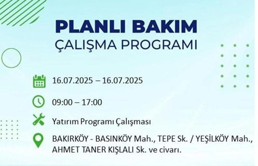 İSTANBUL’DA ELEKTRİKLER NE ZAMAN GELECEK İstanbul’da 21 İlçede Elektrik Kesintisi 16 Temmuz 2025