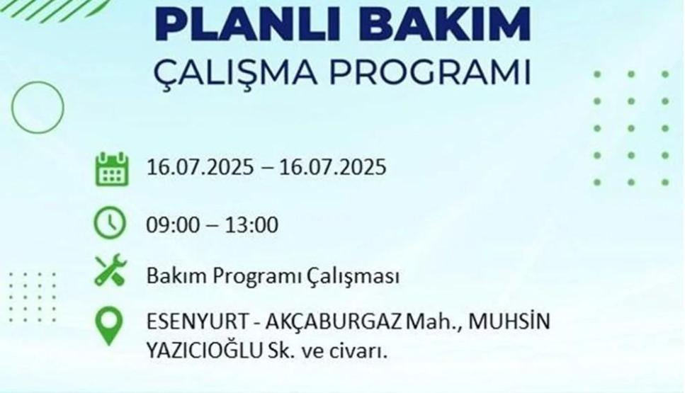 İSTANBUL’DA ELEKTRİKLER NE ZAMAN GELECEK İstanbul’da 21 İlçede Elektrik Kesintisi 16 Temmuz 2025