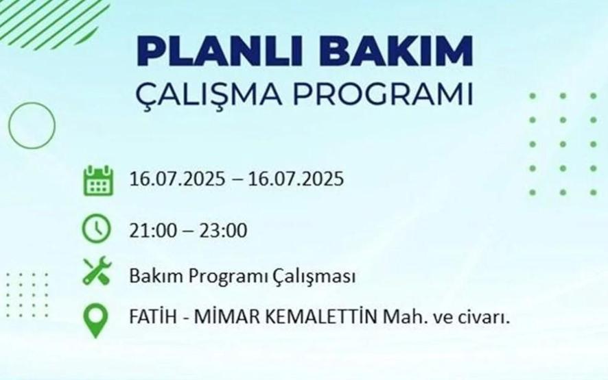 İSTANBUL’DA ELEKTRİKLER NE ZAMAN GELECEK İstanbul’da 21 İlçede Elektrik Kesintisi 16 Temmuz 2025