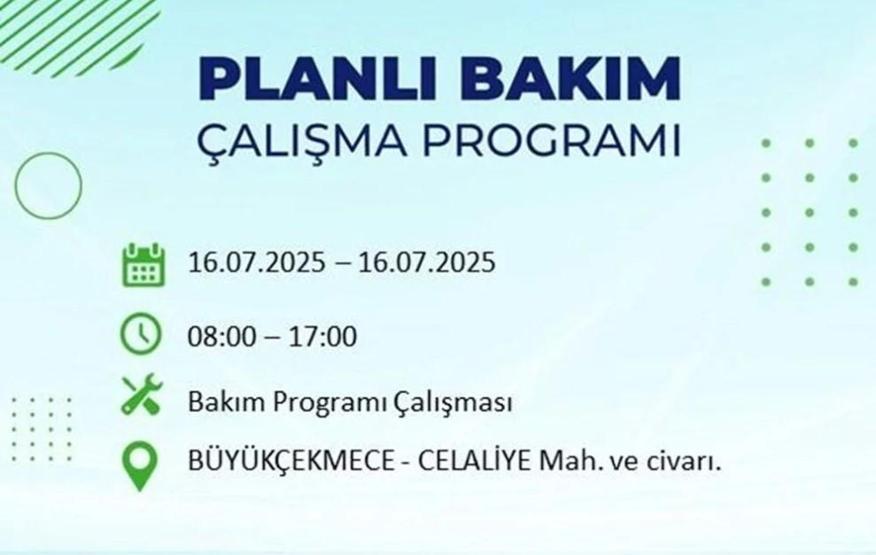 İSTANBUL’DA ELEKTRİKLER NE ZAMAN GELECEK İstanbul’da 21 İlçede Elektrik Kesintisi 16 Temmuz 2025