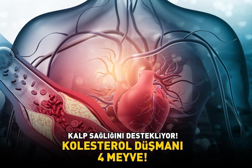 KOLESTEROL DÜŞMANI 4 MEYVE Kalp sağlığını destekliyor, damar esnekliğini artırıp iltihaplanmayı engelliyor
