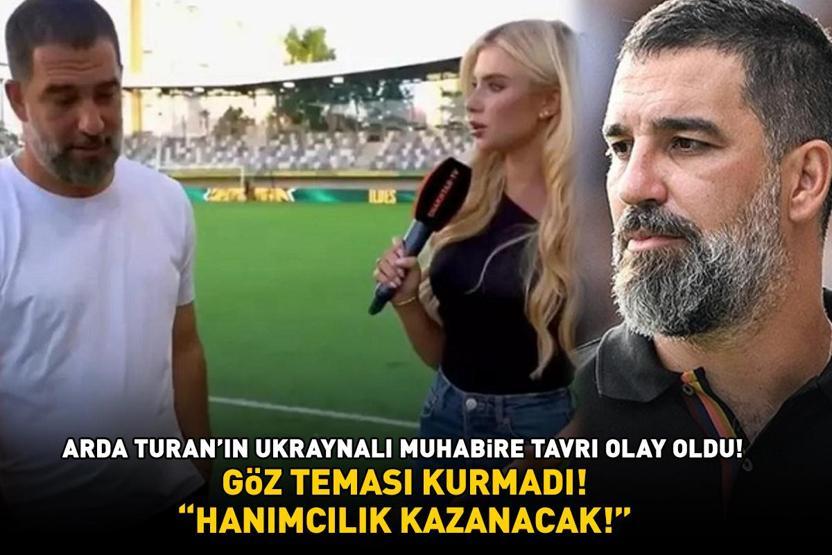 Arda Turanın Ukraynalı muhabirle göz teması kurmaması sosyal medyaya damga vurdu: HANIMCILIK KAZANACAK