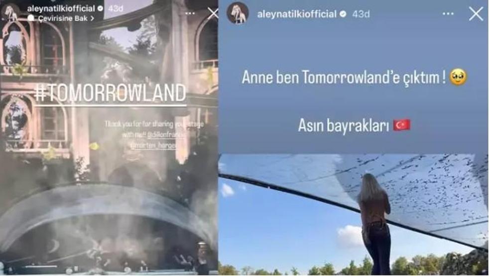 Aleyna Tilkiden Tomorrowland Sahnesinde Büyük Sürpriz Anne Ben Tomorrowlande Çıktım