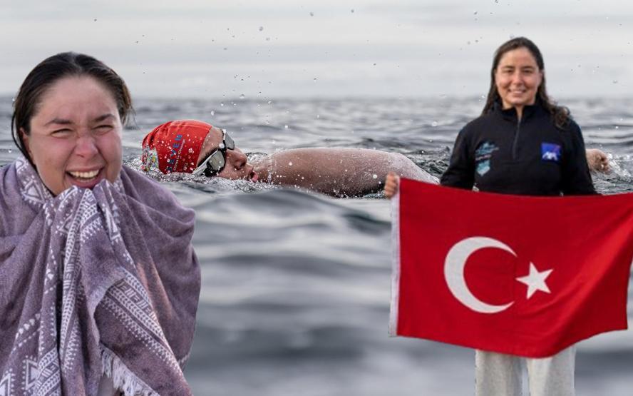 Bengisu Avcıdan rekor Kuzey Kanalı’nı fırtına gibi geçti...